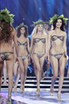 TOP-25. Final — Miss Minsk 2013 (looks: , printed swimsuit, white sandals)