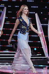 Olga Kisielowa. Uczestniczki "Miss Mińsk 2013", które zakwalifikowałi się do TOP-15 (ubrania i obraz: kamizelka błękitna, kamizelka niebieska, szorty błękitne)