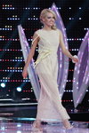 TOP-25. Gala final — Miss Minsk 2013 (looks: vestido de noche blanco)