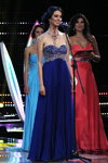 TOP-15. Gala final — Miss Minsk 2013. Parte 1 (looks: vestido de noche plisad azul)