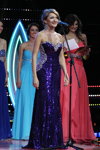 TOP-15. Фінал — Міс Мінськ 2013. Частина 1 (наряди й образи: фіолетова вечірня сукня з розрізом з декольте)