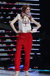 Вероніка Касперова. TOP-15. Фінал — Міс Мінськ 2013. Частина 1 (наряди й образи: білий топ, червоні брюки, білі босоніжки)