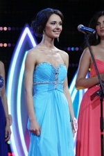 TOP-15. Finał — Miss Mińska 2013. Część 2 (ubrania i obraz: suknia wieczorowa błękitna)