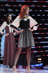 Swjatlana Minald. TOP-15. Finale — Miss Minsk 2013. Teil 2 (Looks: schwarz-weißes Kleid)