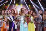 Finale — Miss Minsk 2013 (Looks: türkises Abendkleid mit Ausschnitt, gelbes Abendkleid, violettes Abendkleid; Personen: Maria Smargun, Jana Kantsavenka)