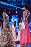 "Miss Supranational 2013": дефиле в вечерних платьях. Часть 4 (наряды и образы: коралловое вечернее платье)