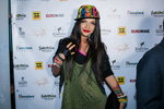 Bianka. "EUROVISION-2013" Pre-party (looks: multicolored baseball cap, black gloves without fingers)