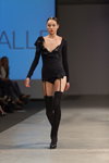 Amoralle show — Riga Fashion Week SS14 (looks: black nylon stockings, black pumps)