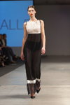 Amoralle show — Riga Fashion Week SS14 (looks: black and white nightshirt)