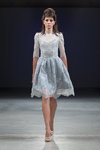 Pokaz Katya Katya Shehurina — Riga Fashion Week SS14 (ubrania i obraz: suknia ślubna z gipiury biała)