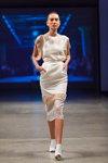 Pokaz M-Couture — Riga Fashion Week SS14 (ubrania i obraz: sukienka biała)