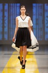 Narciss show — Riga Fashion Week SS14 (looks: black and white dress)