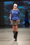 Natālija Jansone show — Riga Fashion Week SS14 (looks: black boots, grey shorts)