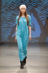 Pokaz Natālija Jansone — Riga Fashion Week SS14 (ubrania i obraz: sukienka turkusowa)