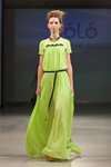 Показ NÓLÓ — Riga Fashion Week SS14 (наряды и образы: салатовое платье)