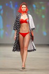 Sin on the Beach show — Riga Fashion Week SS14 (looks: red swimsuit)