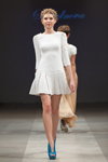 Показ Skladnova — Riga Fashion Week SS14 (наряды и образы: белое платье мини)