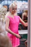 Day Style — Роза Ветров - HAIR 2013 (наряды и образы: гипюровое платье цвета фуксии мини, блонд (цвет волос), гипюровое платье цвета фуксии мини)