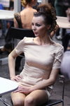 Evening Style — Roza vetrov - HAIR 2013 (looks: beige dress, nude sheer tights)