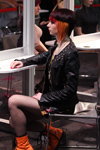 "Роза Ветров HAIR 2013": модная женская стрижка (наряды и образы: чёрные колготки в сетку)