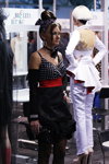 Full Fashion Look — Roza vetrov - HAIR 2013 (looks: bollo, vestido de cóctel negro, clutchnegr, pantis negros)