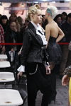 Full Fashion Look — Roza vetrov - HAIR 2013 (looks: black blazer, blond hair, white blouse, black trousers)