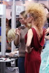 Подиумный макияж — Роза Ветров - HAIR 2013 (наряды и образы: бордовое вечернее платье)