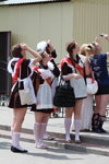 Last call. 2013. Part 2 (looks: brown school dress, white bowknot, white knee-highs, white school apron)