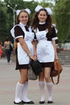 Last call. 2013. Part 2 (looks: brown school dress, white bowknot, white knee-highs, white school apron, black ballerinas)