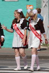 Last call. 2013. Part 2 (looks: brown school dress, white bowknot, white knee-highs, white school apron, white ballerinas)