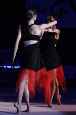 Katsiaryna Halkina and Arina Charopa. Rhythmic gymnastics gala show — World Cup 2013