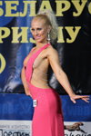 Model fitness (men, women) — Mistrzostwa WFF-WBBF 2013. Część 5 (ubrania i obraz: suknia wieczorowa z dekoltem różowa, blond (kolor włosów))