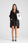 Лукбук Annette Görtz SS2014 (наряды и образы: чёрная куртка с капюшоном, чёрные босоножки)