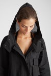 Лукбук Annette Görtz SS2014 (наряды и образы: чёрная куртка с капюшоном)