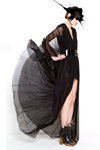 DOMANOFF FW 2013/14 lookbook (looks: blackevening dress)