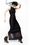 Лукбук DOMANOFF FW 2013/14 (наряды и образы: чёрное вечернее платье)