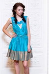 Lookbook Julia Aysina SS 2013 (ubrania i obraz: sukienka turkusowa, półbuty turkusowe)