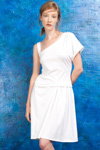 PODOLYAN SS 2013 lookbook (looks: white dress, black pumps)