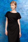 Lookbook PODOLYAN SS 2013 (ubrania i obraz: sukienka czarna, sandały czarne)