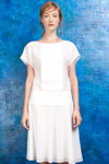 Лукбук PODOLYAN SS 2013 (наряды и образы: чёрные туфли, белое платье)