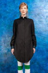 Lookbook PODOLYAN SS 2013 (ubrania i obraz: sukienka koszulowa czarna)