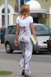 Gomel street fashion. 05/2013 (looks: printed dress)