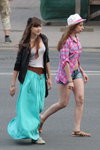 Street fashion in Minsk. Hot May 2013