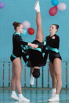 Couples, trio, groups — Aerobic Gymnastics Championships of Belarus 2014 (looks: black leotard)