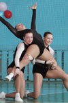 Couples, trio, groups — Campeonato de Bielorrusia de gimnasia aeróbica de 2014 (looks: leotardo negro)