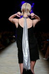 Показ Walk of Shame — Aurora Fashion Week Russia AW14/15 (наряды и образы: чёрное коктейльное платье мини, блонд (цвет волос))