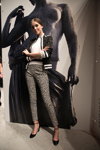 Maison Kitsuné show — Aurora Fashion Week Russia SS15 (looks: black and white trousers, black pumps)