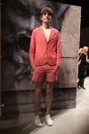 Maison Kitsuné show — Aurora Fashion Week Russia SS15 (looks: coral men's suit)