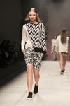 Показ Saint-Tokyo — Aurora Fashion Week Russia SS15 (наряды и образы: чёрно-белые шорты с узором "зебра")