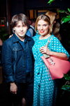 Buddha Bar Moscow (looks: , turquoise polka dot dress)